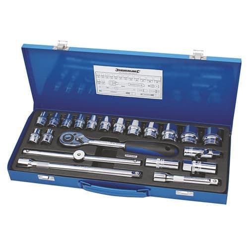 Socket Wrench Set 1/2" Drive Metric 21pce